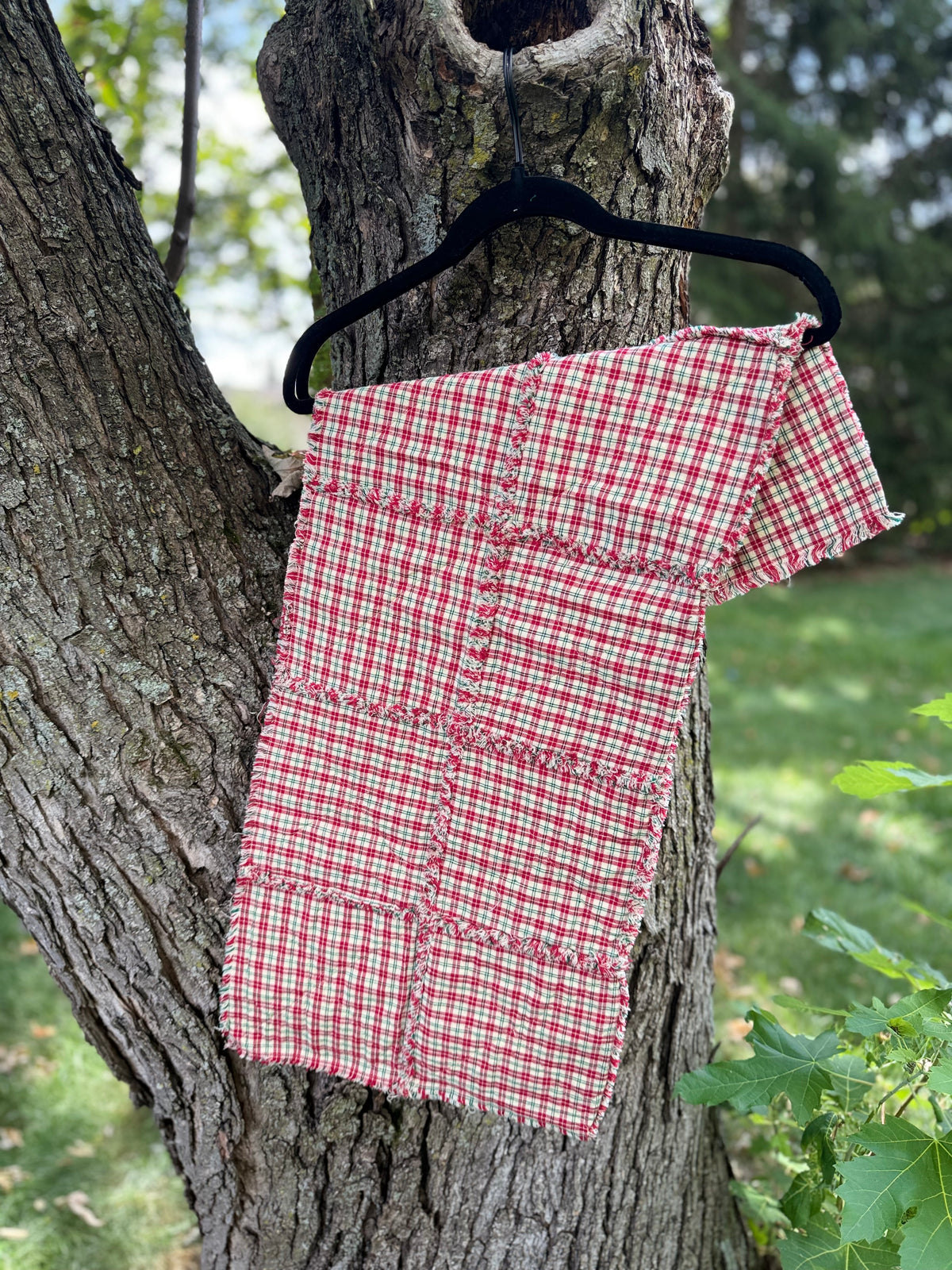 Red Plaid Lap Quilt