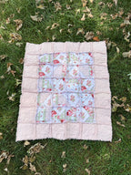 Floral Ragged Lap Quilt