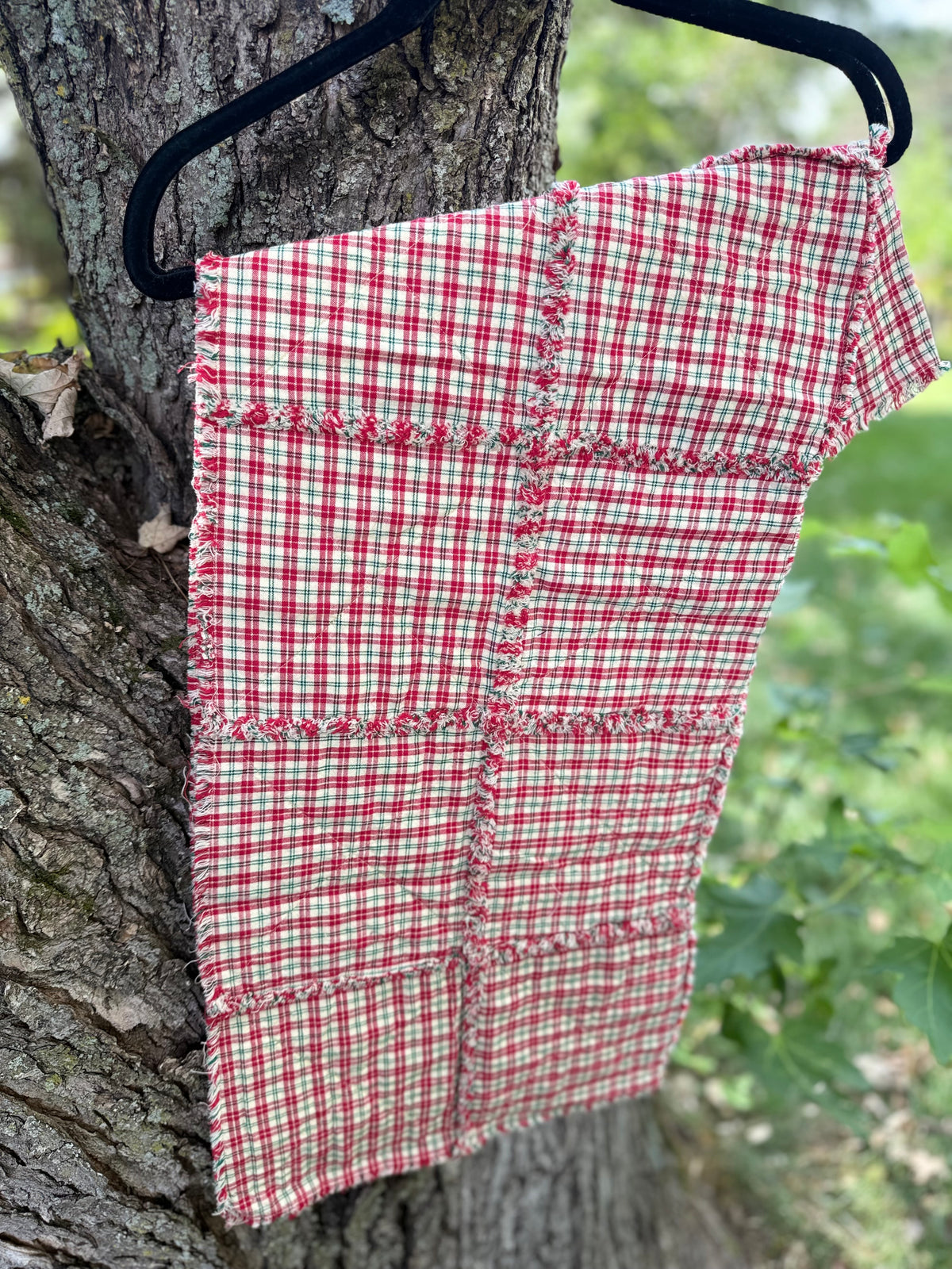 Red Plaid Lap Quilt