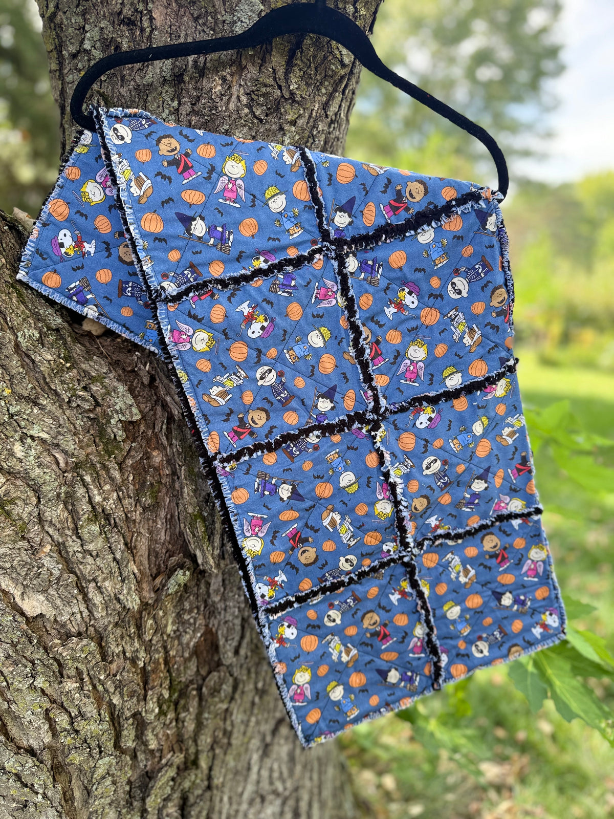 Peanut Ragged Lap Quilt